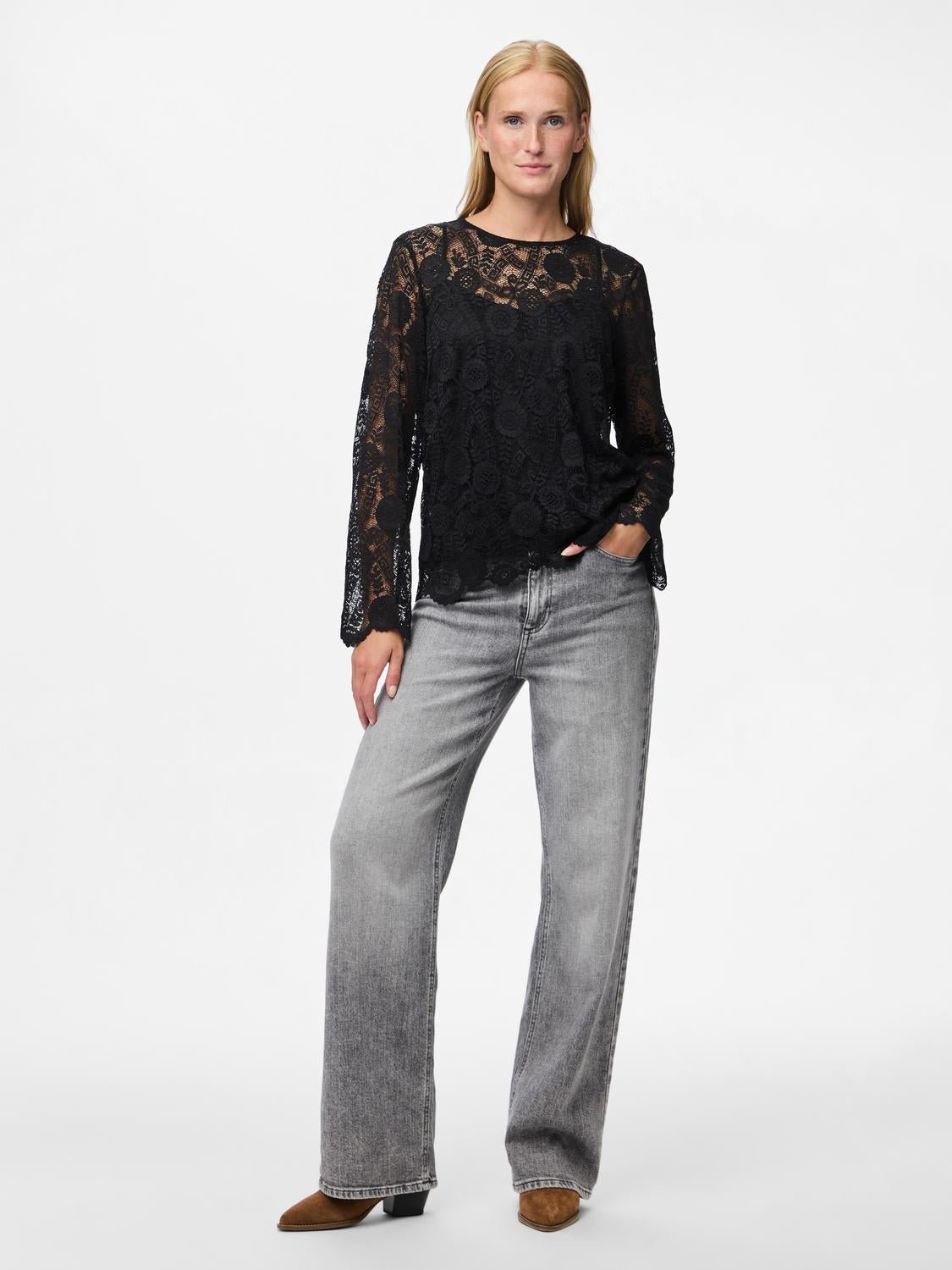 PCOLLINE Top - Black - VERO MODA & VILA Bergvik